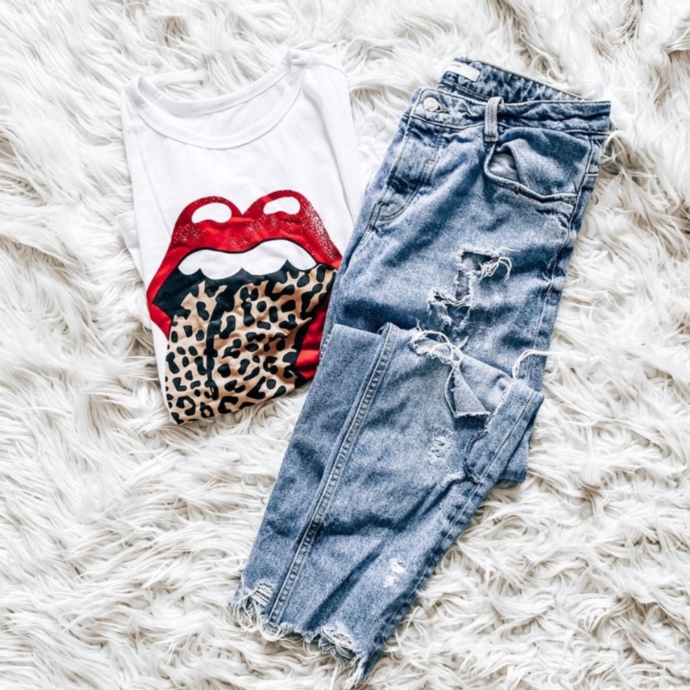 Zara distressed jeans